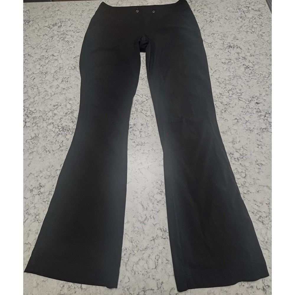 Columbia Omni-Shield Pants Women's 8 Black Wide Leg Hiking Travel Missing Draw
